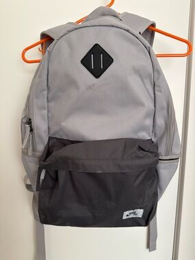 Grey Two-Tone Casual Backpack